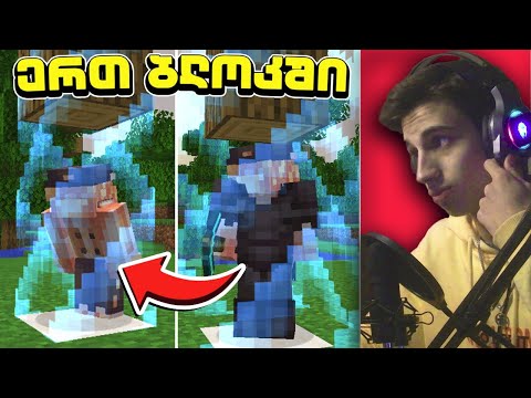 როგორ გადავრჩეთ ერთ ბლოკში?! Minecraft ერთ ბლოკში #1